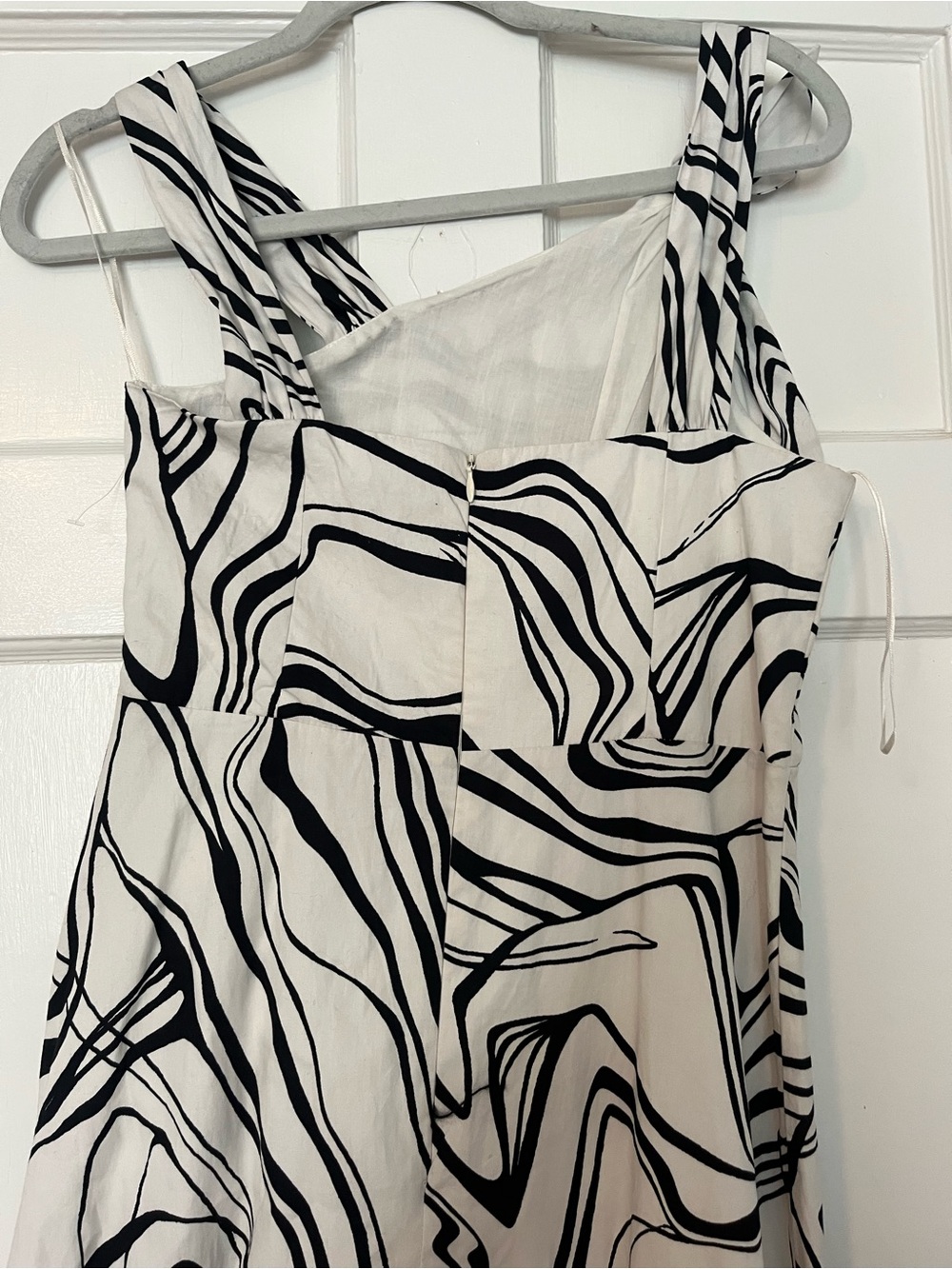 🛍️SALE Du paradis x Anthropologie musa Marmo cotton poplin a-line midi dress NWT - Picture 6 of 7